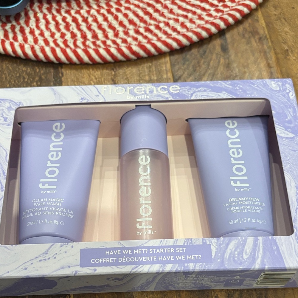 New Florence by Mills Skincare Set wash moisture and mist